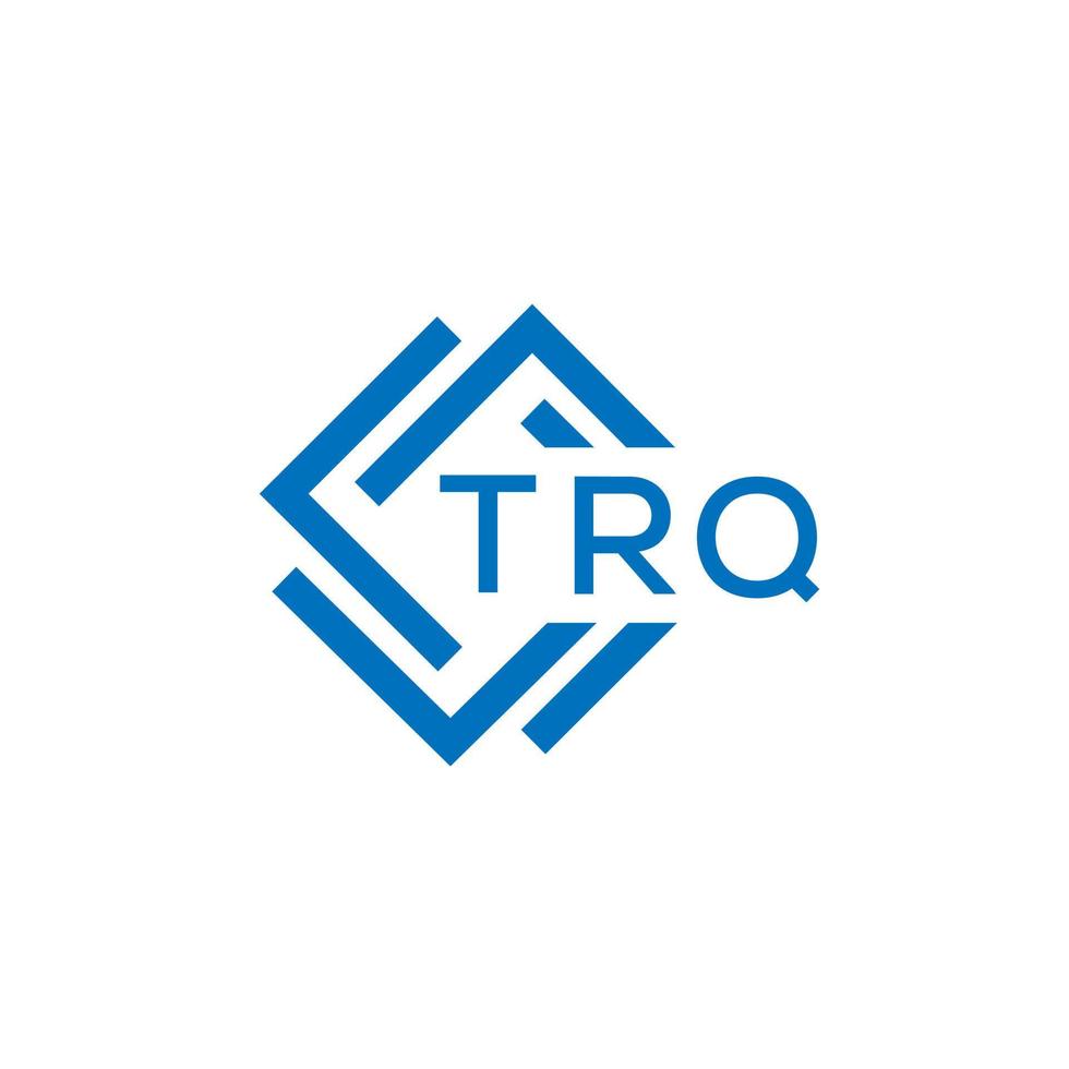 trq tecnología letra logo diseño en blanco antecedentes. trq creativo iniciales tecnología letra logo concepto. trq tecnología letra diseño. vector