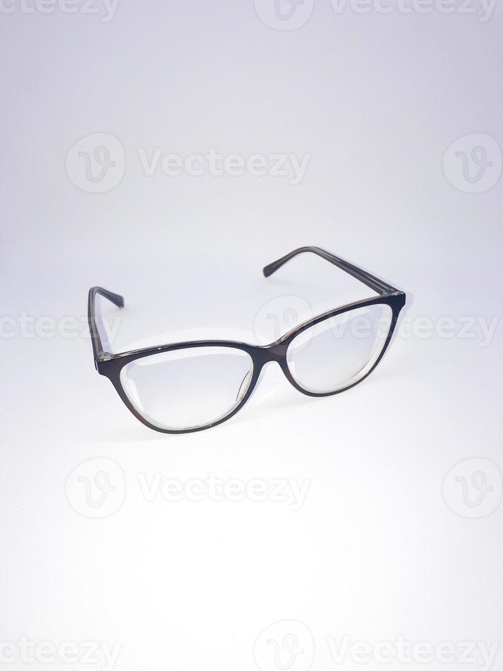 lens glasses isolated white background photo