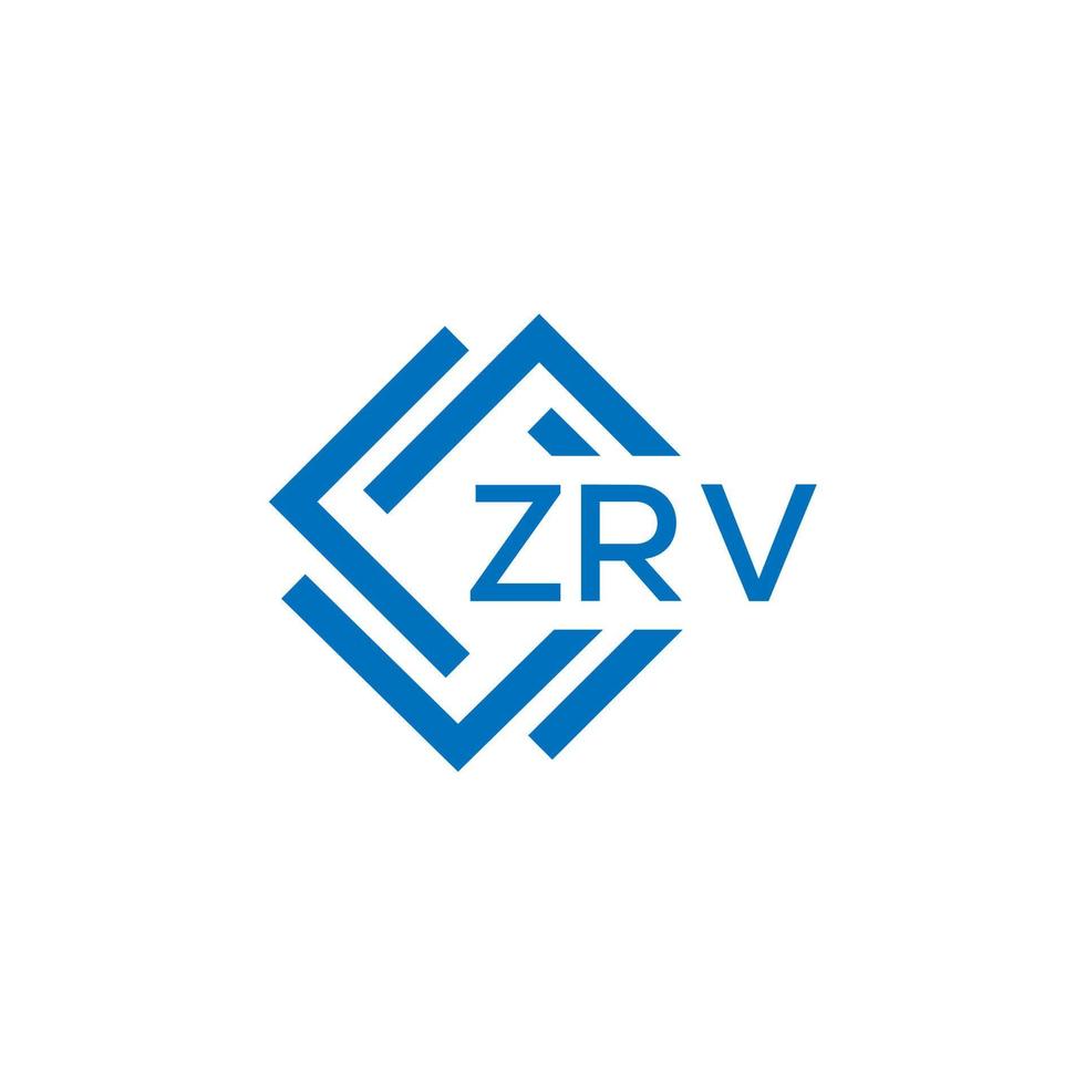 ZRV technology letter logo design on white background. ZRV creative initials technology letter logo concept. ZRV technology letter design. vector