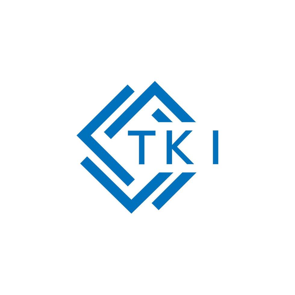 TKI technology letter logo design on white background. TKI creative initials technology letter logo concept. TKI technology letter design. vector