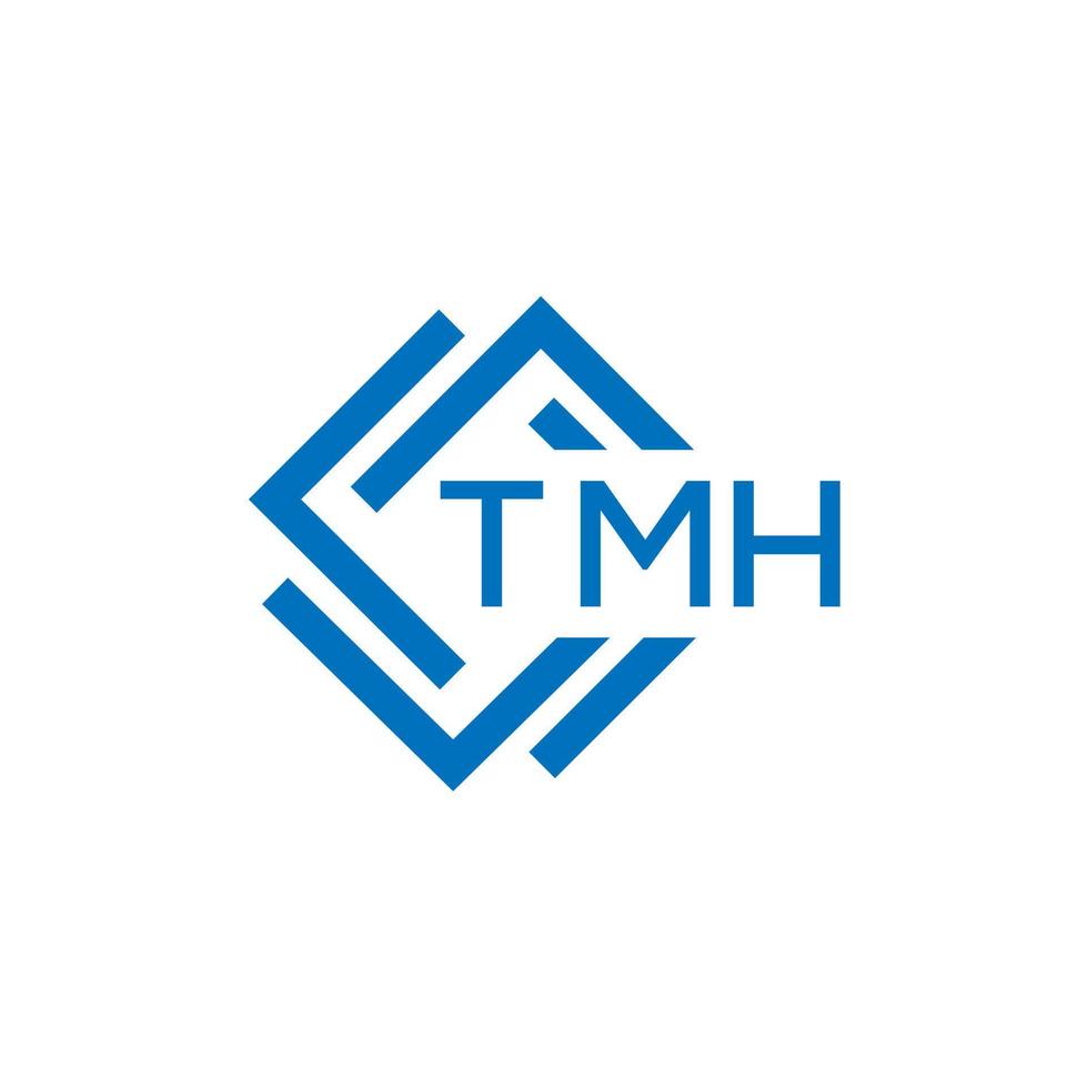 TMH technology letter logo design on white background. TMH creative initials technology letter logo concept. TMH technology letter design. vector