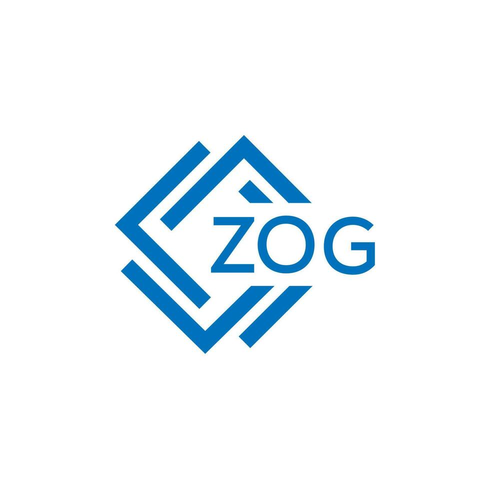 zog tecnología letra logo diseño en blanco antecedentes. zog creativo iniciales tecnología letra logo concepto. zog tecnología letra diseño. vector