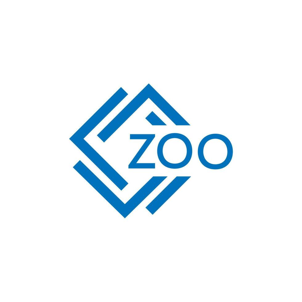 zoo tecnología letra logo diseño en blanco antecedentes. zoo creativo iniciales tecnología letra logo concepto. zoo tecnología letra diseño. vector