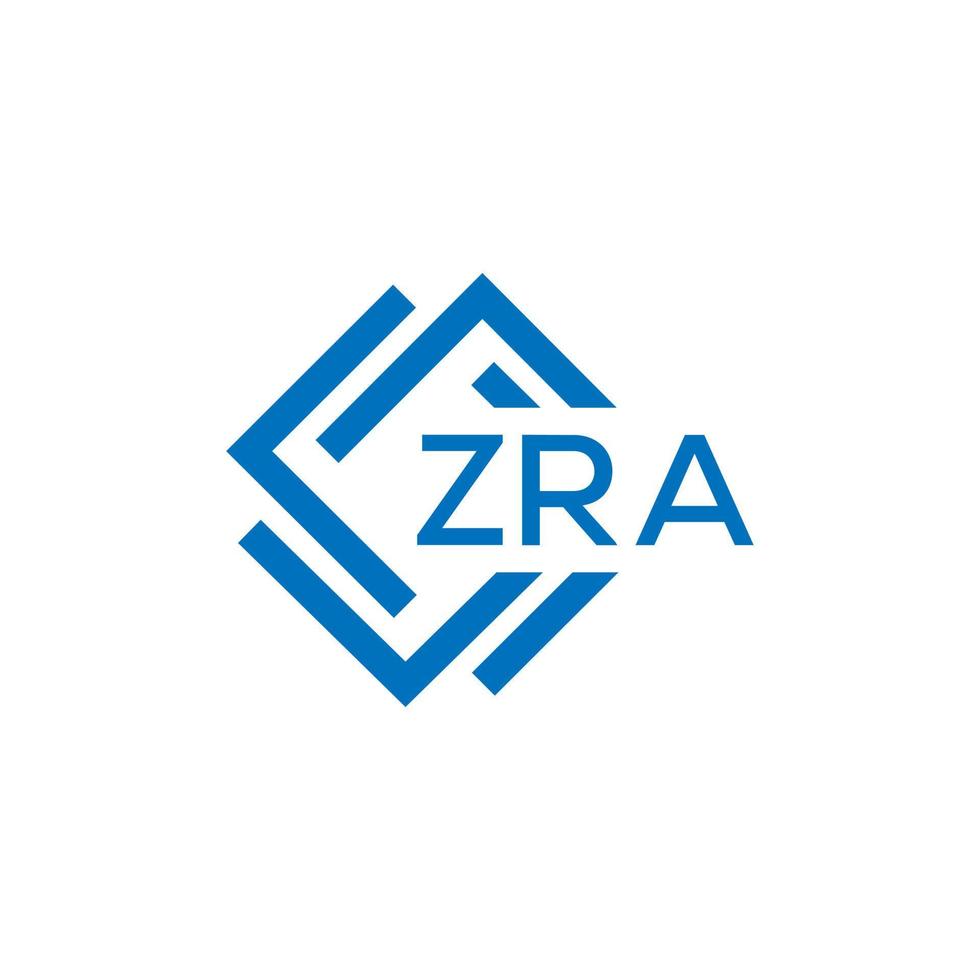 zra tecnología letra logo diseño en blanco antecedentes. zra creativo iniciales tecnología letra logo concepto. zra tecnología letra diseño. vector