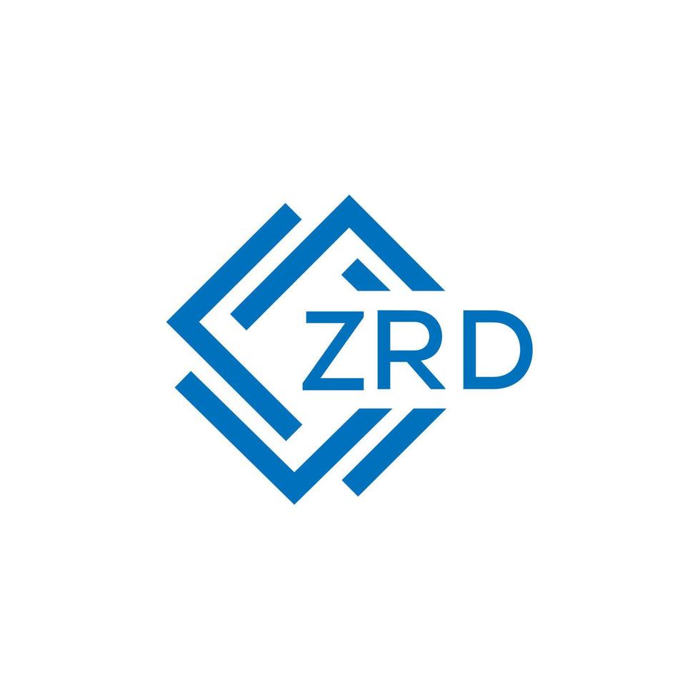 ZRD technology letter logo design on white background. ZRD creative initials technology letter logo concept. ZRD technology letter design. vector