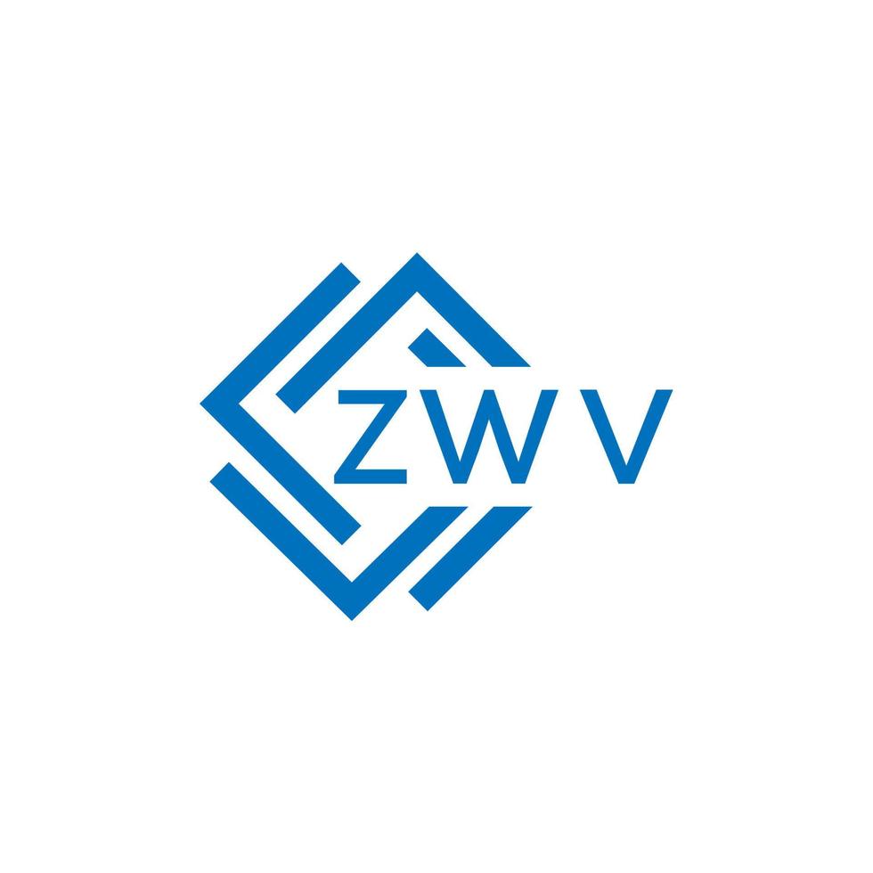 zwv tecnología letra logo diseño en blanco antecedentes. zwv creativo iniciales tecnología letra logo concepto. zwv tecnología letra diseño. vector