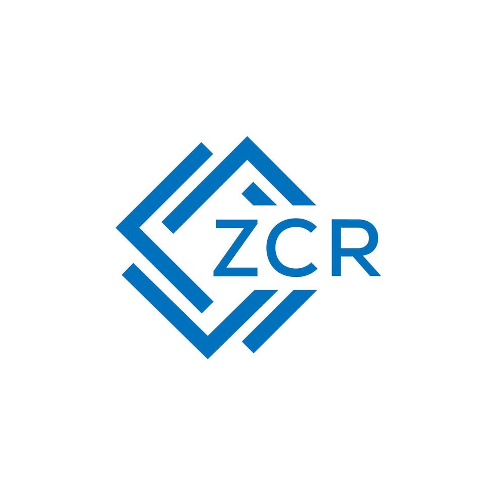 zcr tecnología letra logo diseño en blanco antecedentes. zcr creativo iniciales tecnología letra logo concepto. zcr tecnología letra diseño. vector