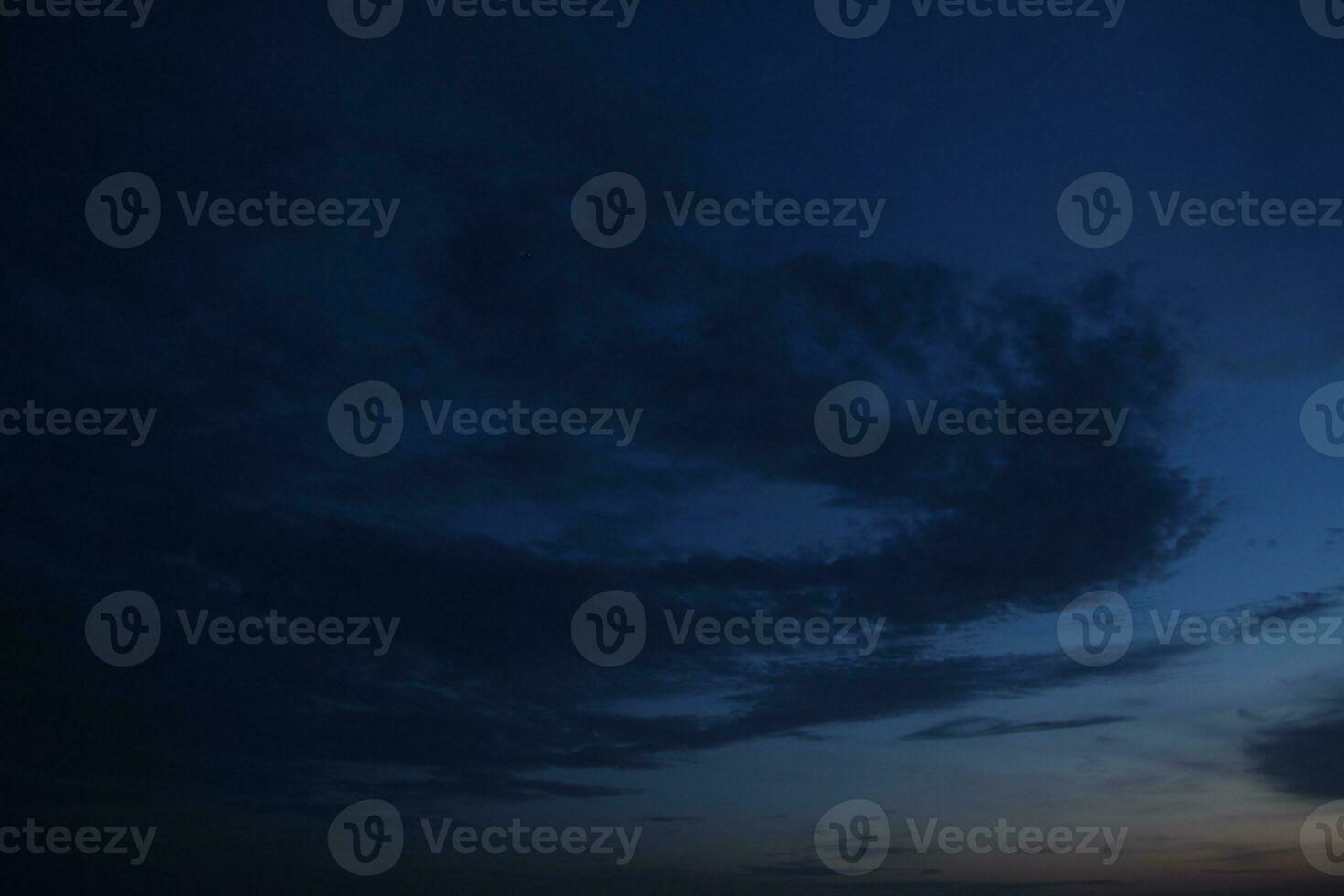 dark blue cloud with white light sunset sky background and city light midnight evening time photo