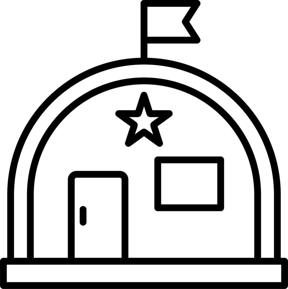 Military Warehouse Vector Icon