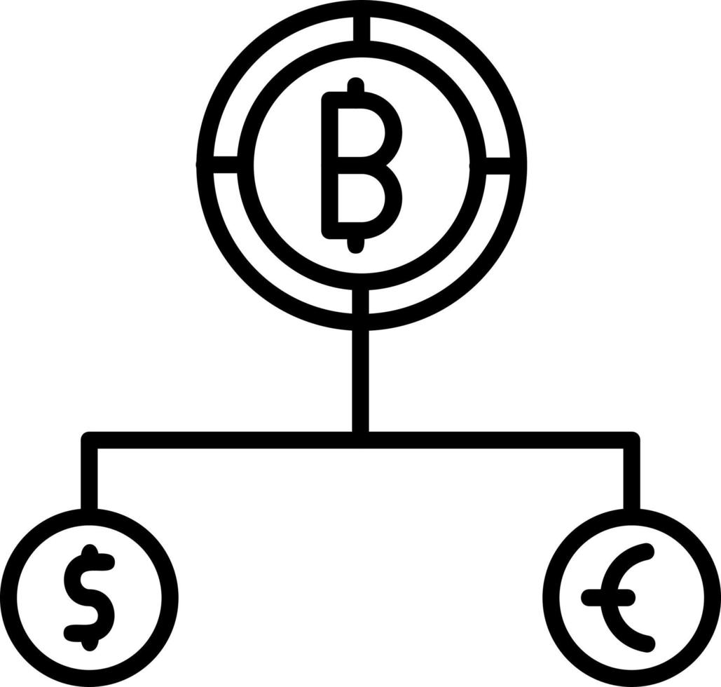 Divide Currency Vector Icon