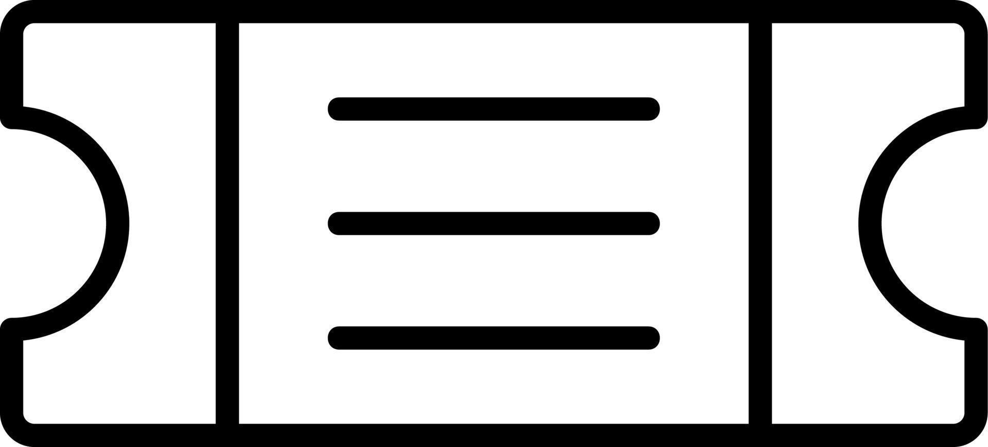 Ticket Vector Icon