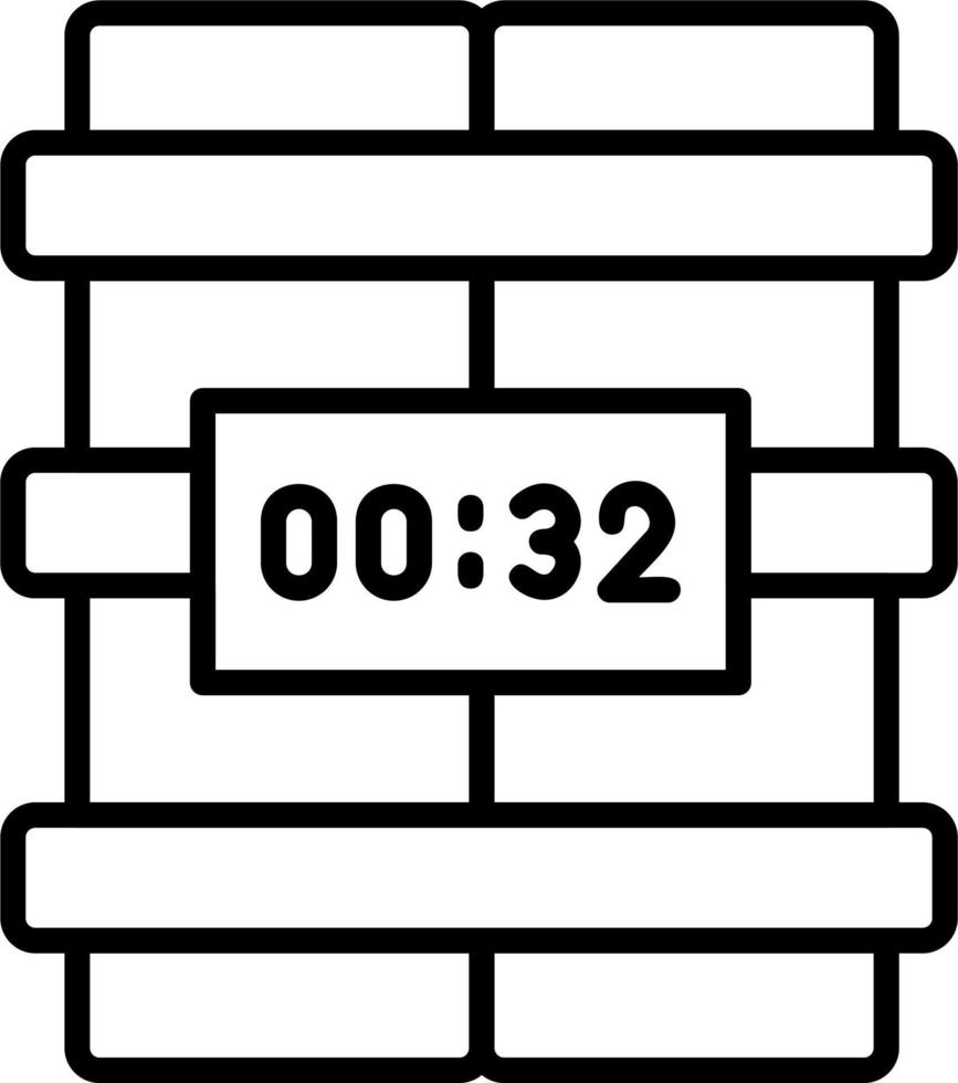 C4 Time Bomb Vector Icon