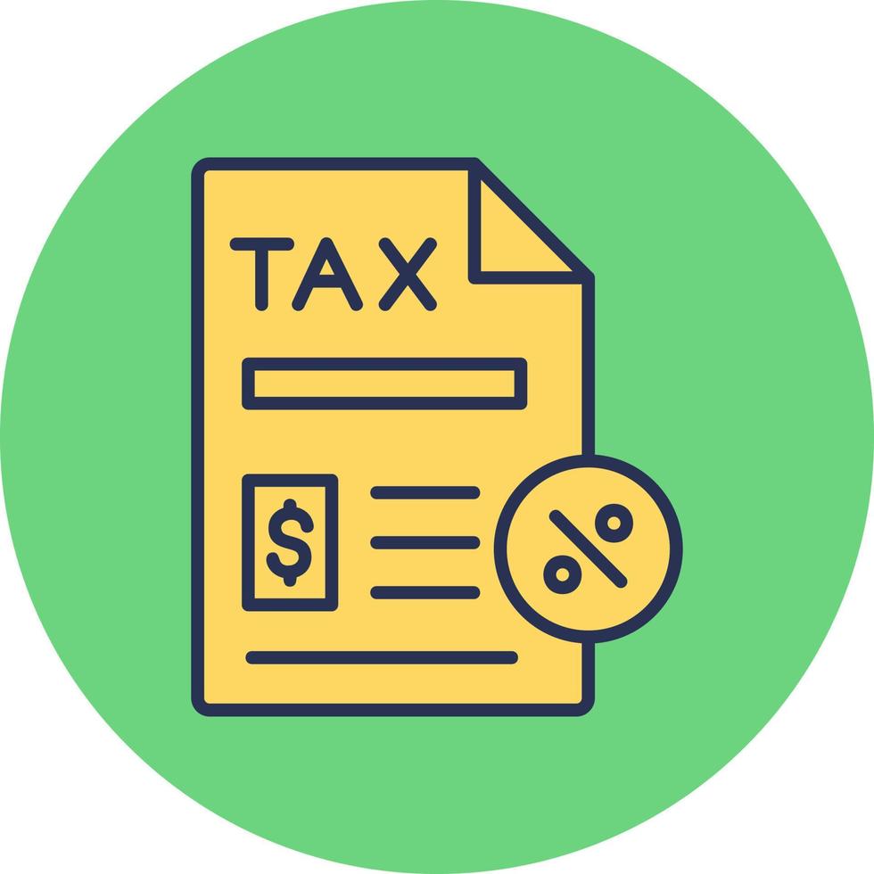 Tax Paperwork Vector Icon
