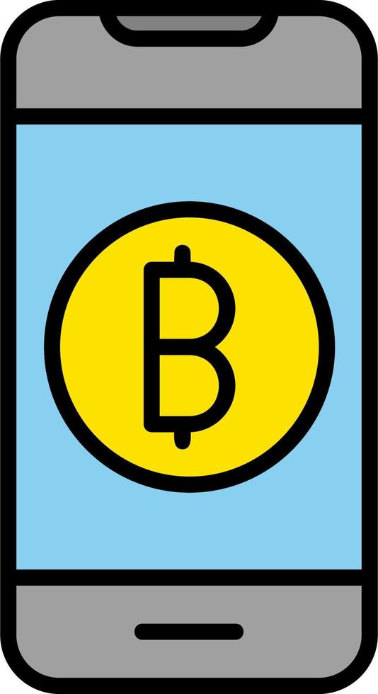 Online Bitcoin Payment Vector Icon