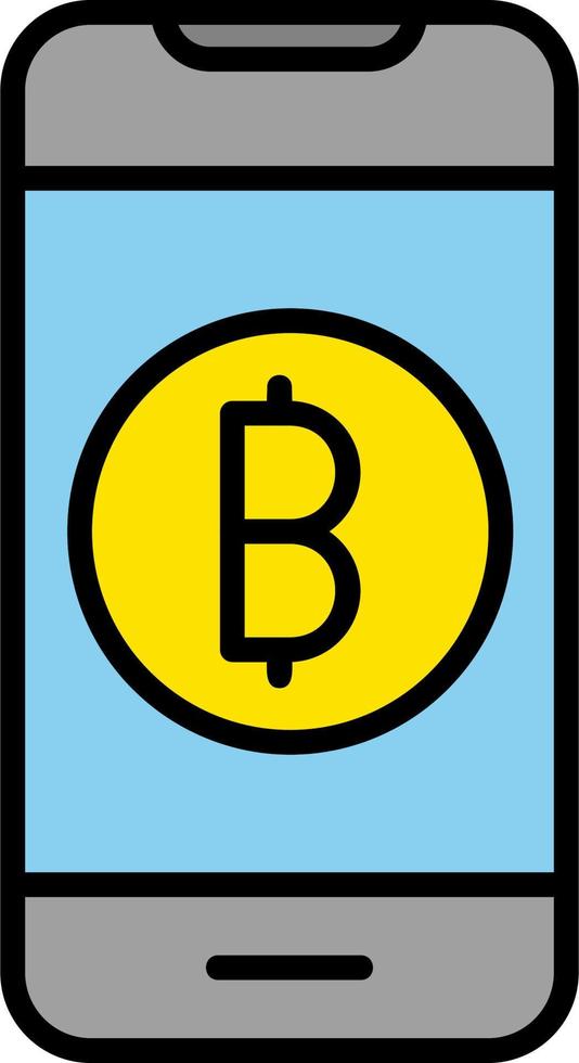 Online Bitcoin Payment Vector Icon