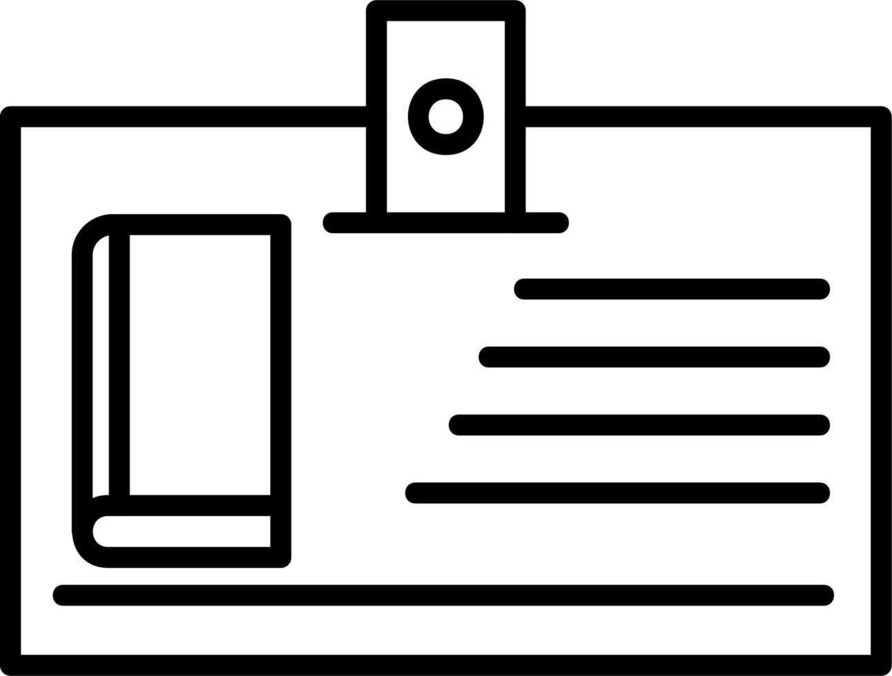 Library Card Vector Icon