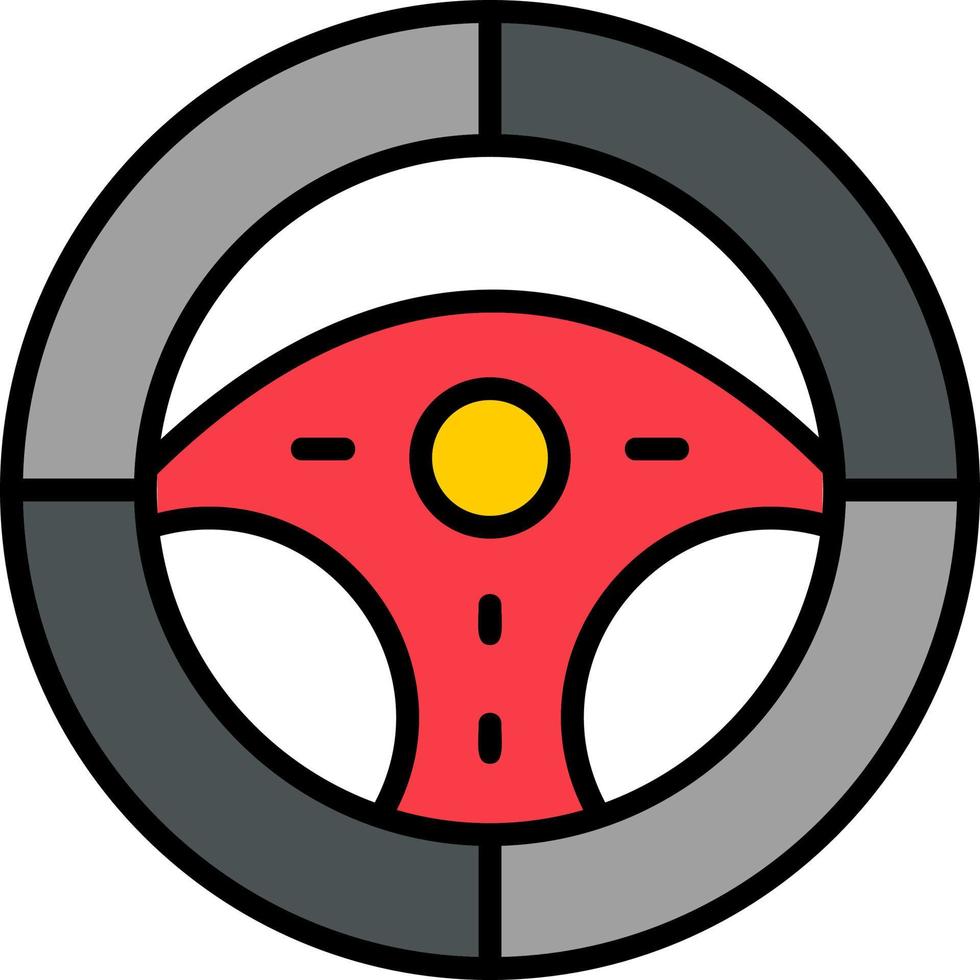 Steering Wheel Vector Icon