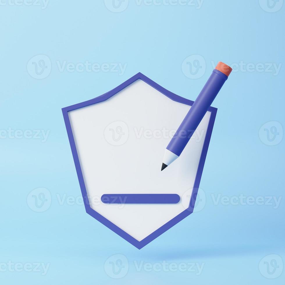 Copywriting, writing icon. Creative writing and storytelling, education concept. Writing education concept. 3d rendering illustration. photo