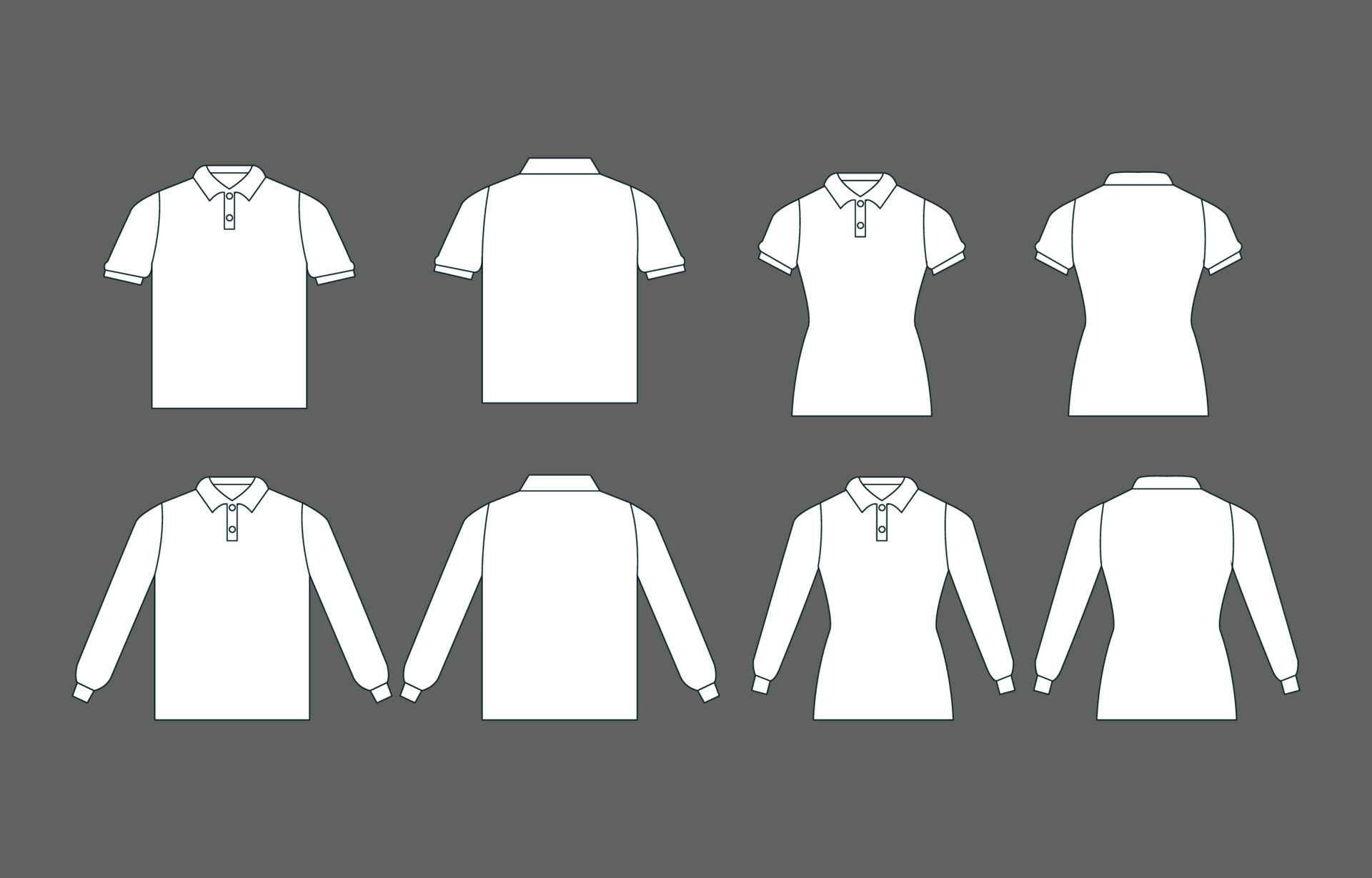 White Polo T-Shirt Flat Style Concept 20466859 Vector Art at Vecteezy