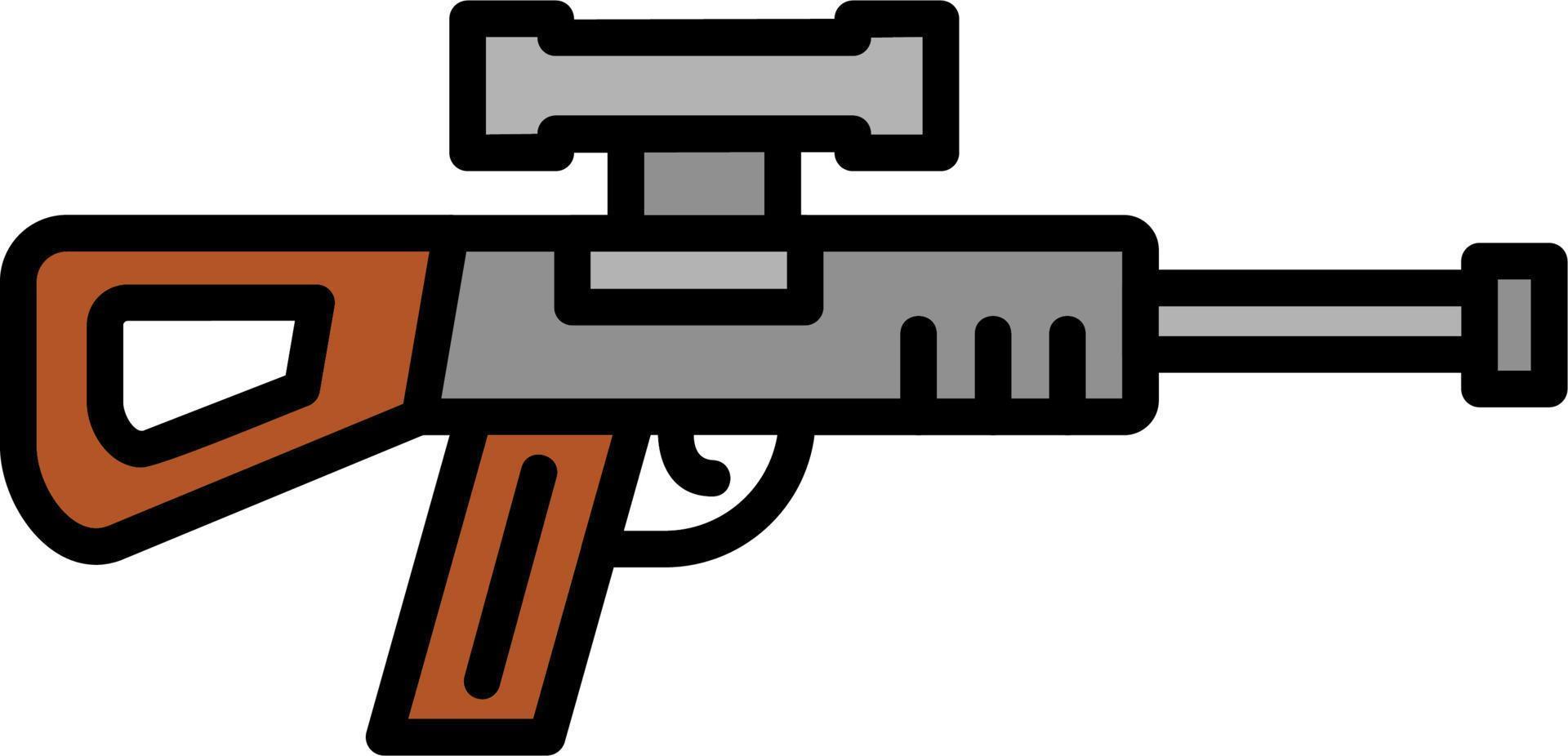 francotirador pistola vector icono