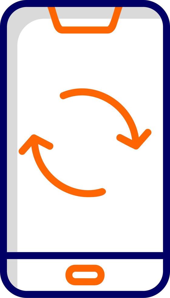 Smartphone Data Sync Vector Icon
