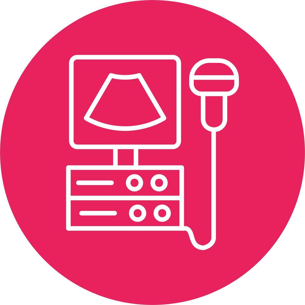 Ultrasound Machine Vector Icon