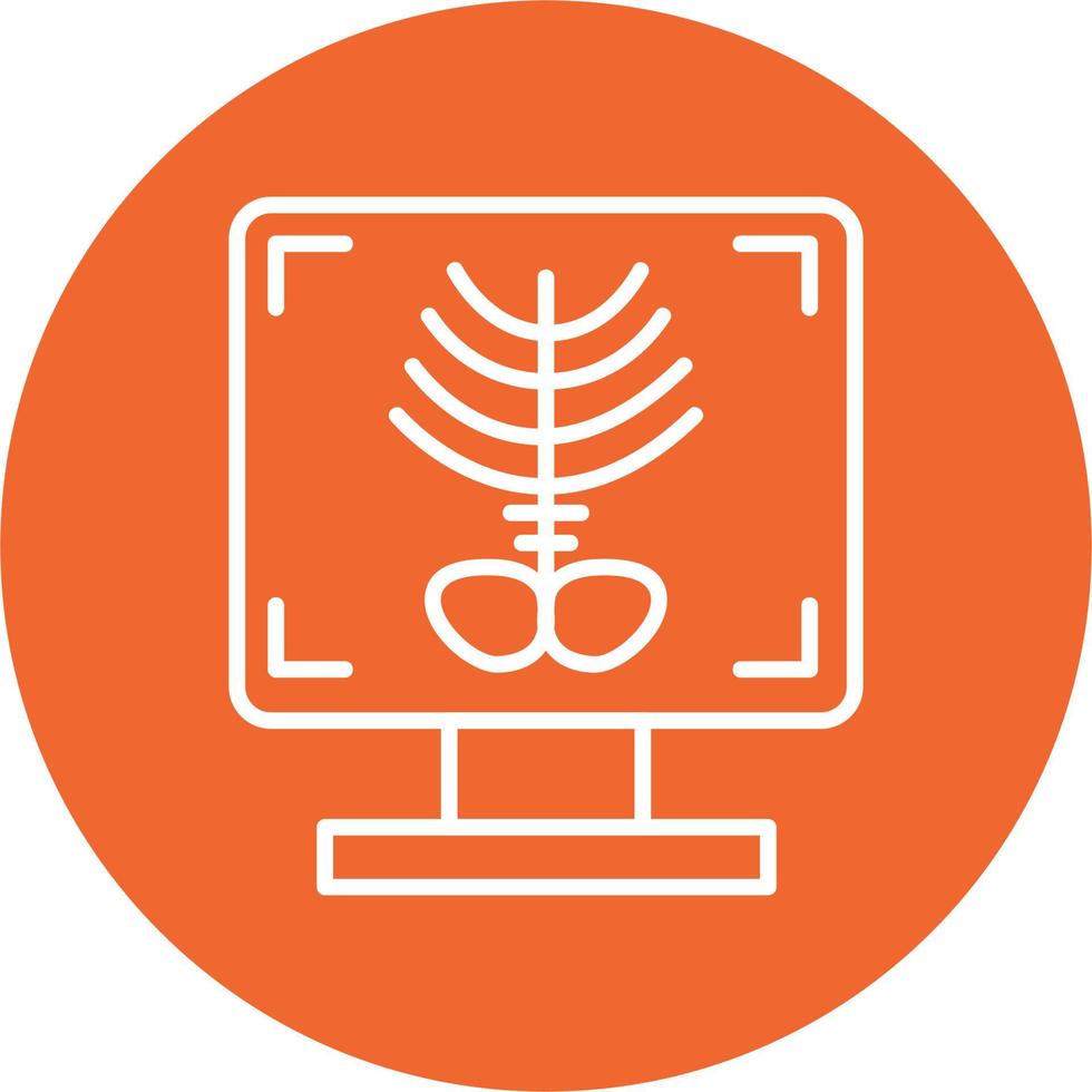 X-ray Bone Vector Icon