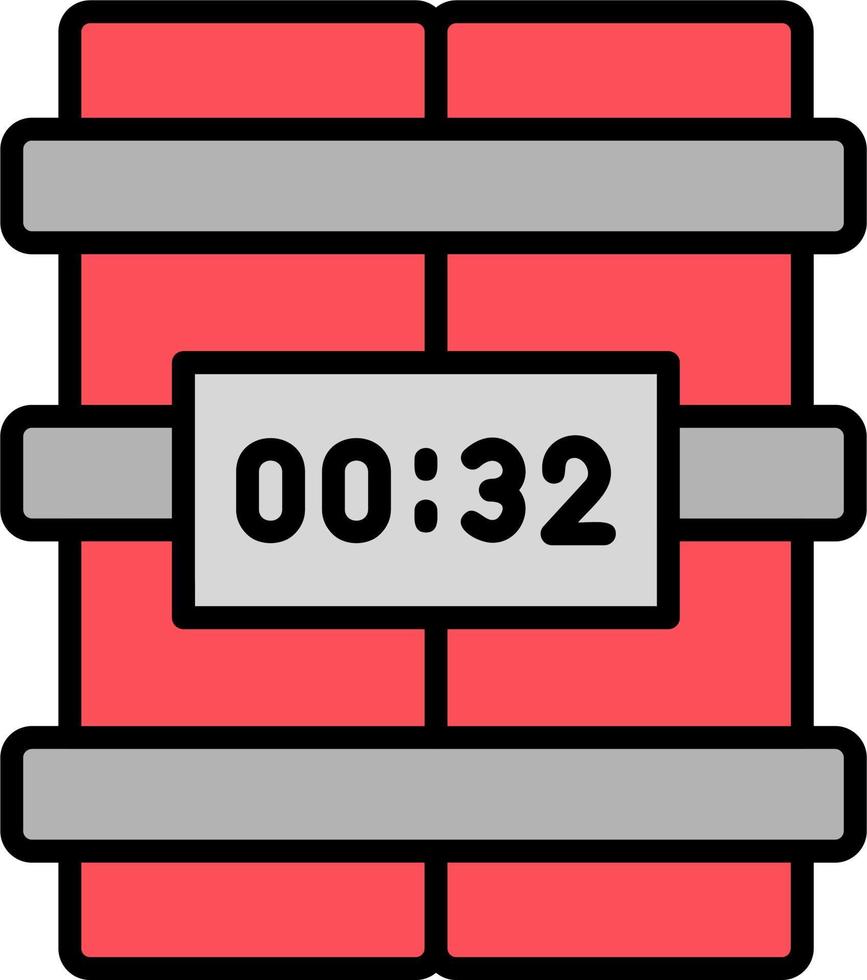 C4 Time Bomb Vector Icon