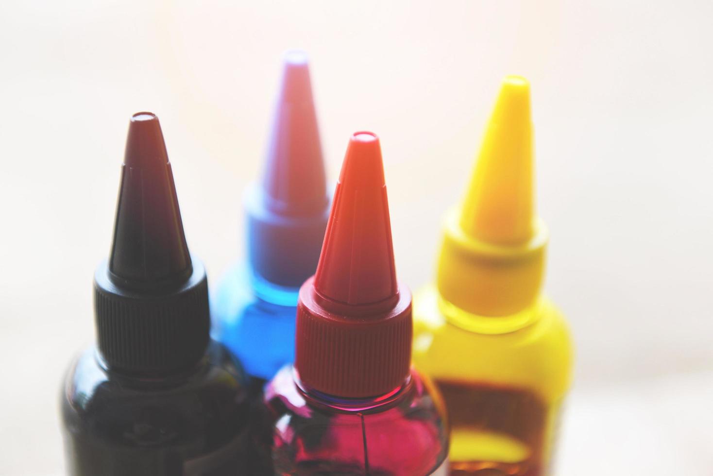 cmyk tinta botella para impresora máquina - vistoso tinta rellenar conjunto con cian azul rojo magenta amarillo y negro para impresora tintas tanque foto