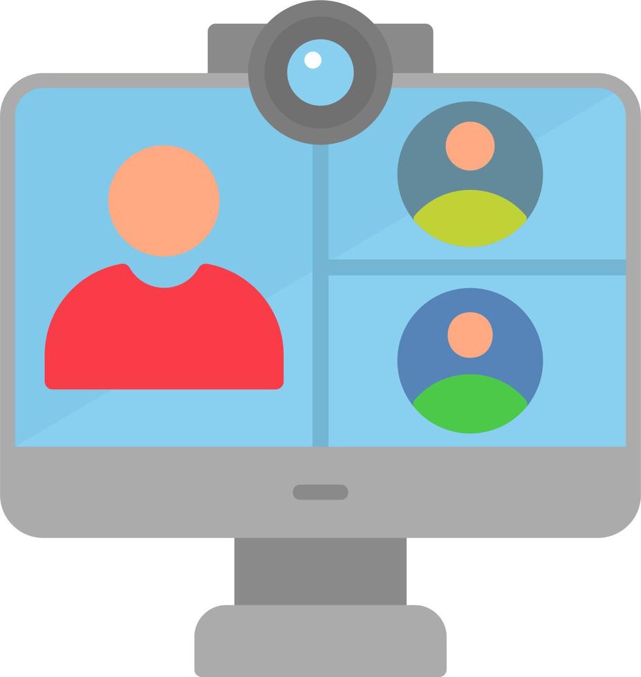 Online Meeting Vector Icon