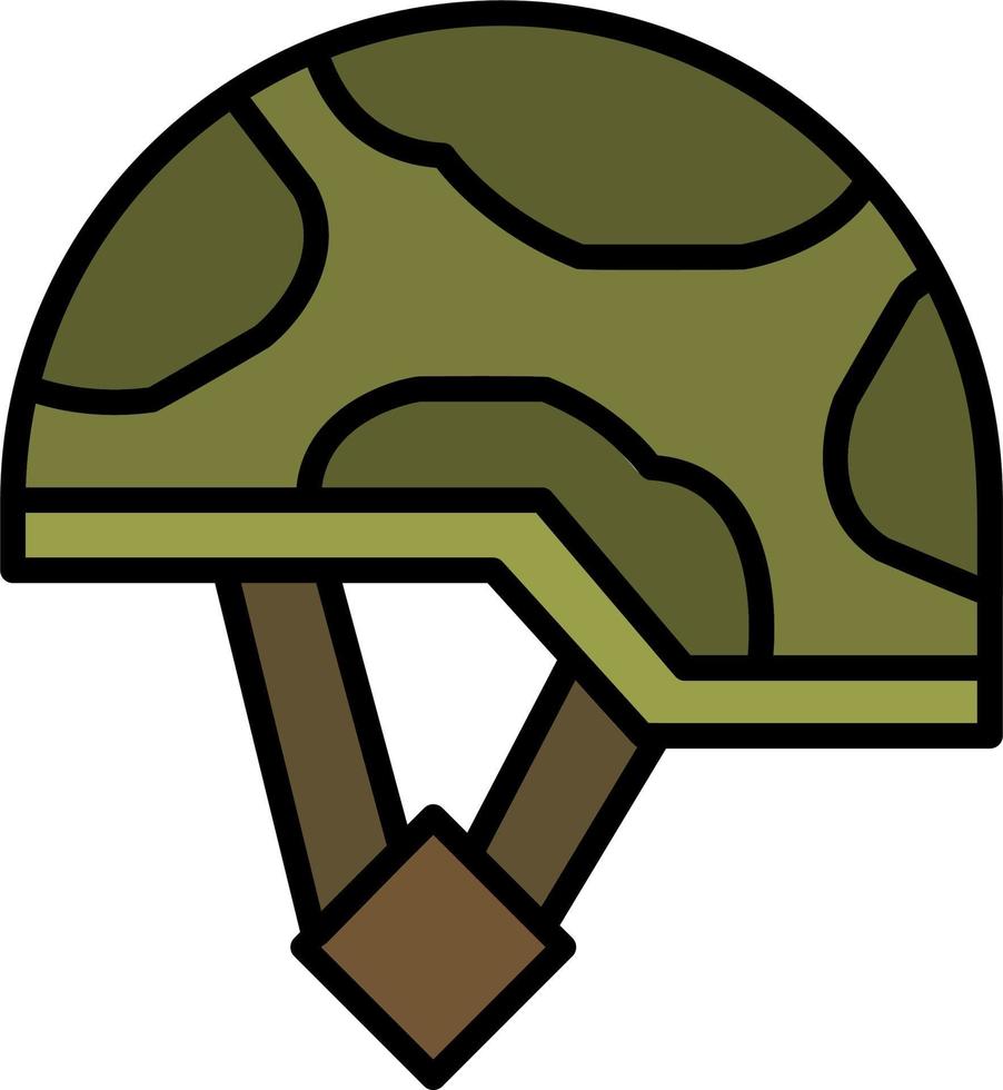 militar casco vector icono