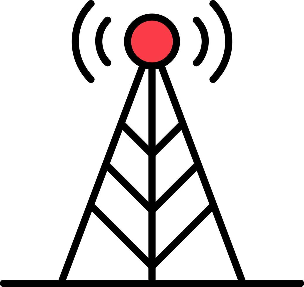 icono de vector de antena