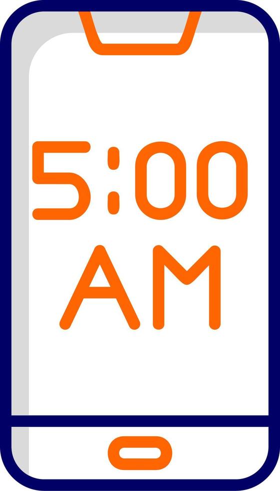 Smartphone Alarm Vector Icon