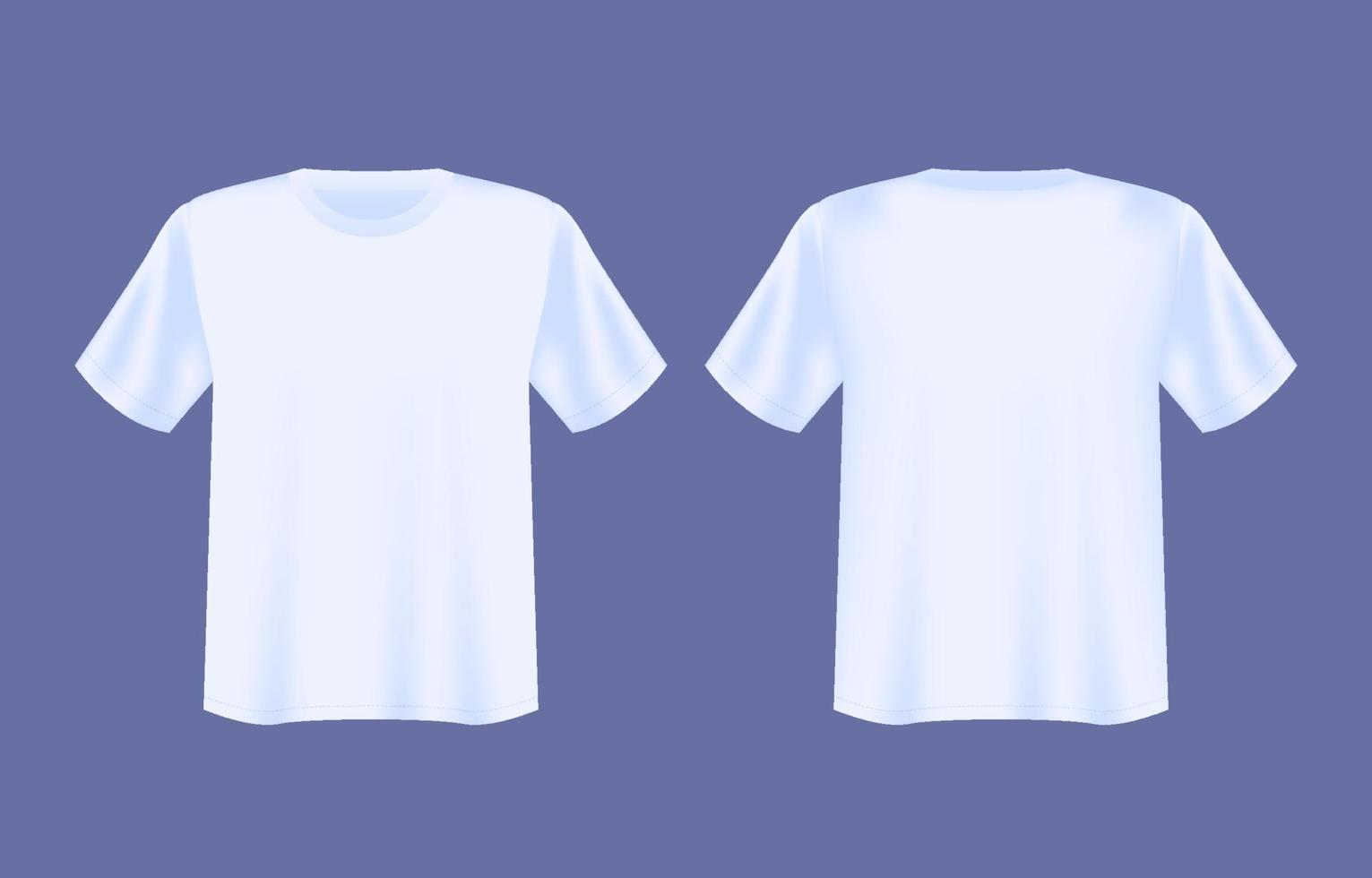 realista blanco camiseta burlarse de arriba vector