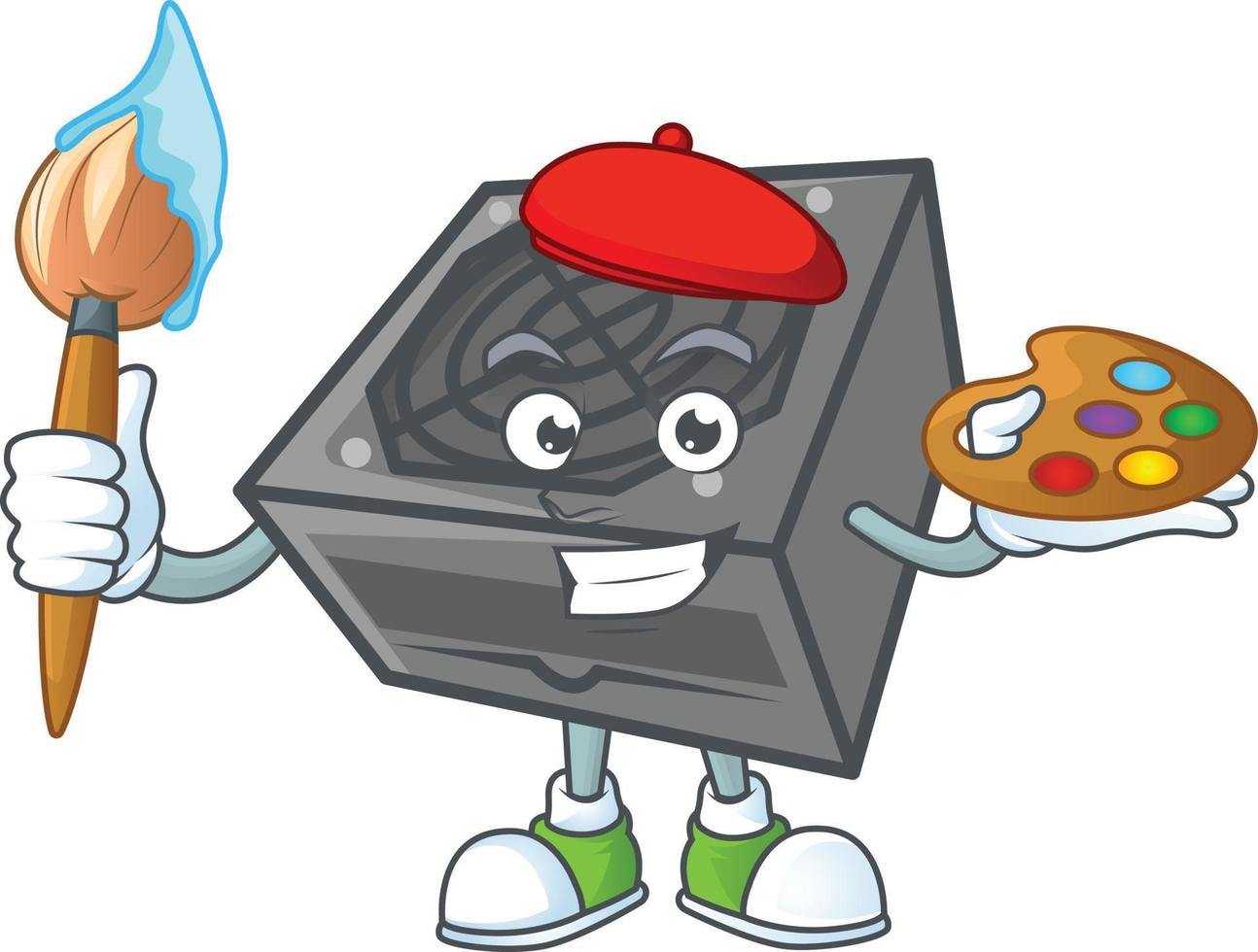 Power supply unit black color 20467419 Vector Art at Vecteezy
