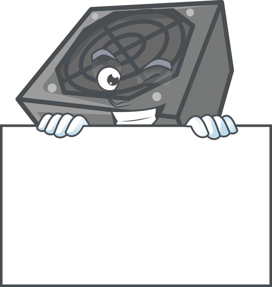 Power supply unit black color vector