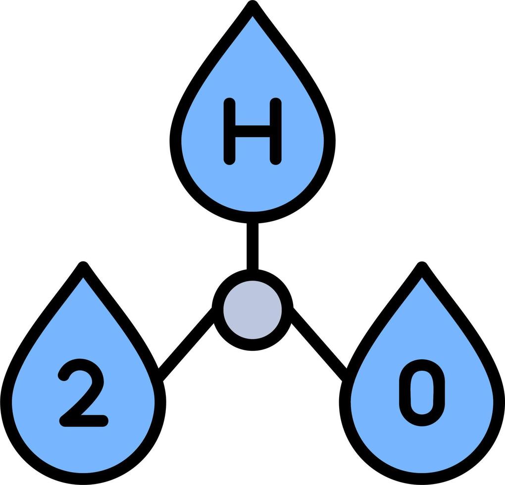 H2o Vector Icon