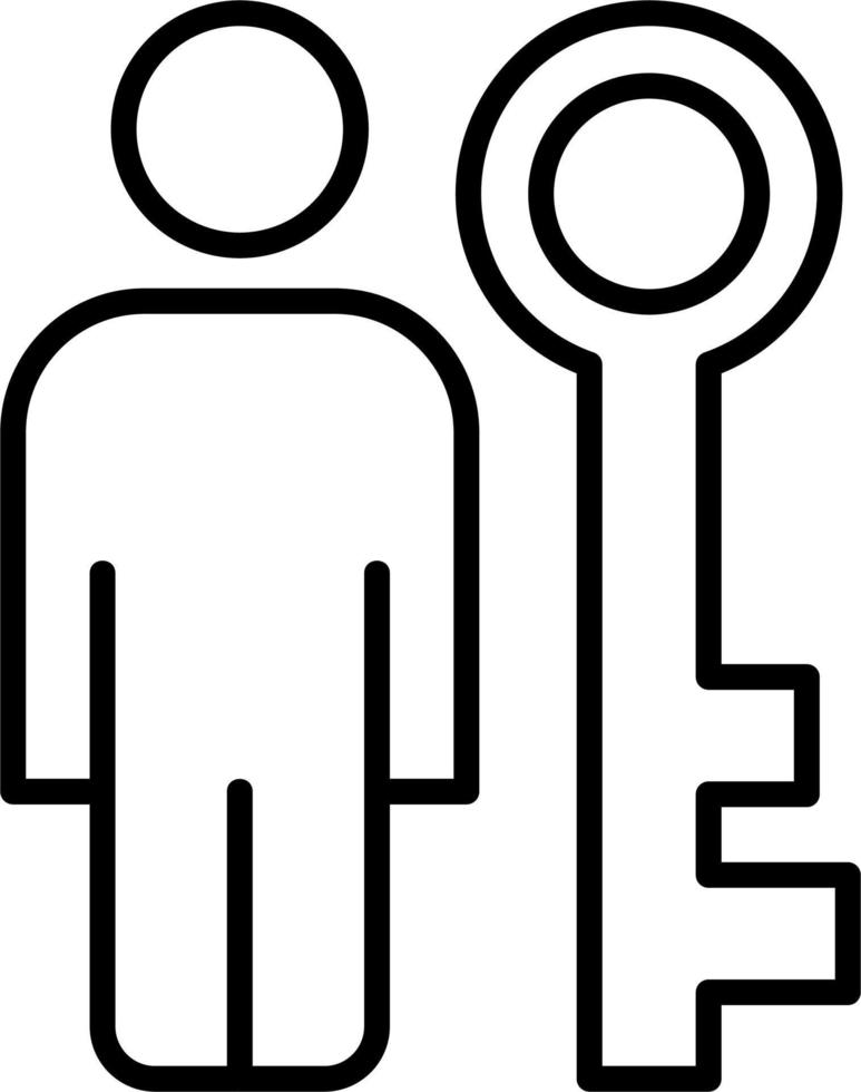 Key Person Vector Icon