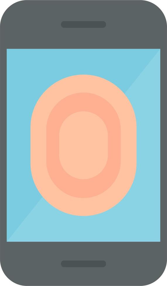 Unlocked Fingerprint Vector Icon