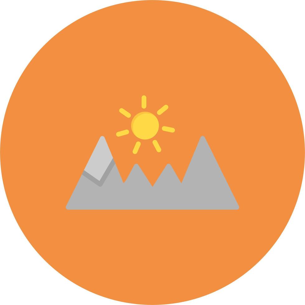 icono de vector de montaña