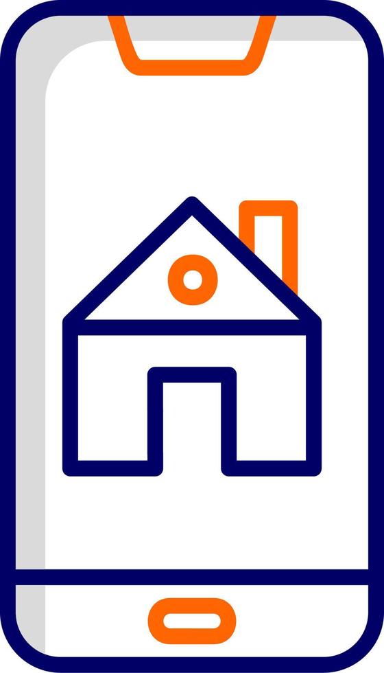 Smartphone House Control Vector Icon