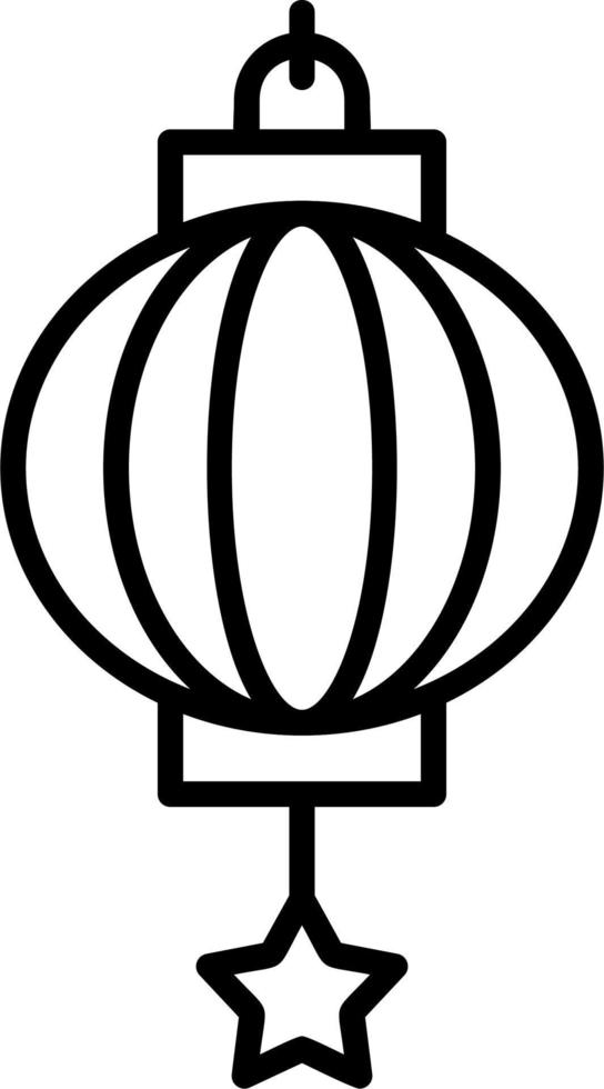 Chinese Lantern Vector Icon