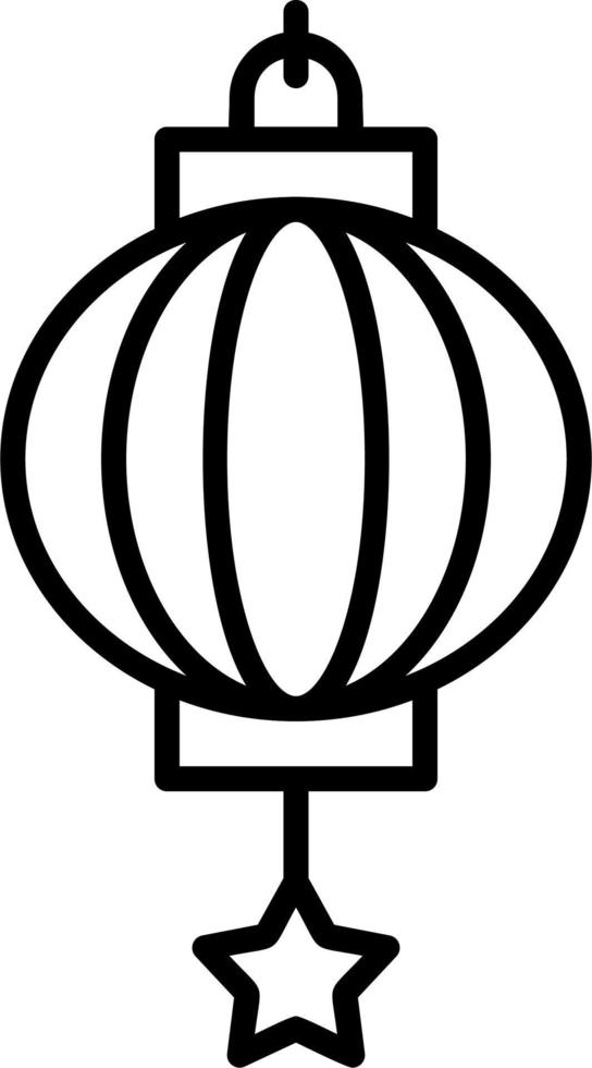 Chinese Lantern Vector Icon