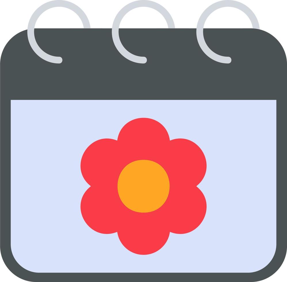 Sakura Date Vector Icon