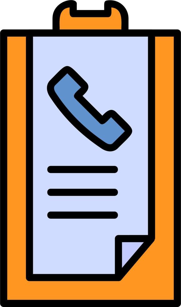 Call list History Vector Icon