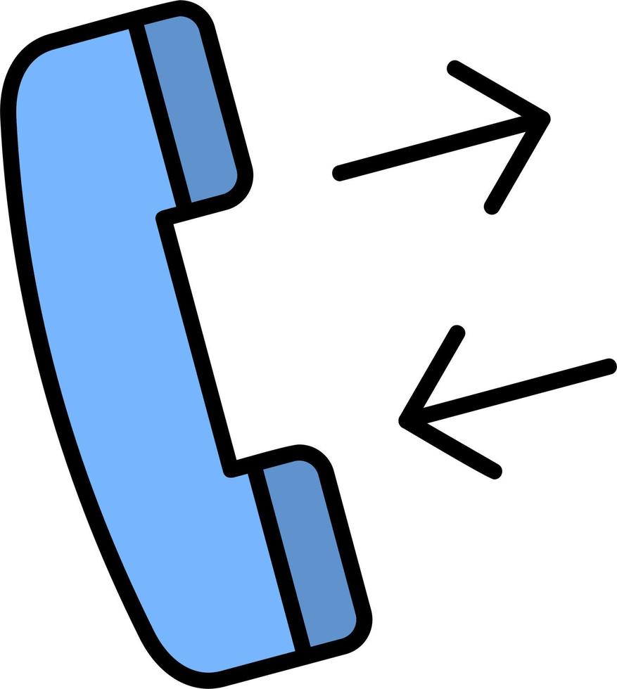 icono de vector de llamada telefónica