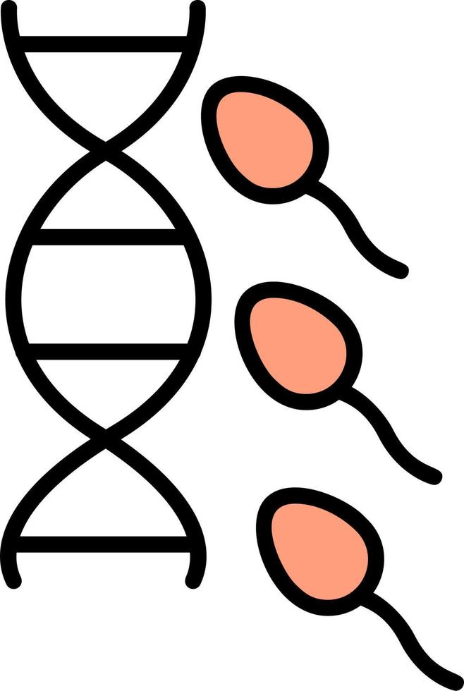 esperma vector icono