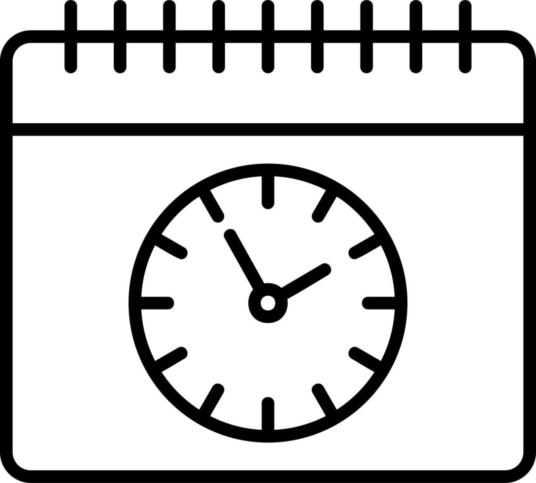 icono de vector de horario