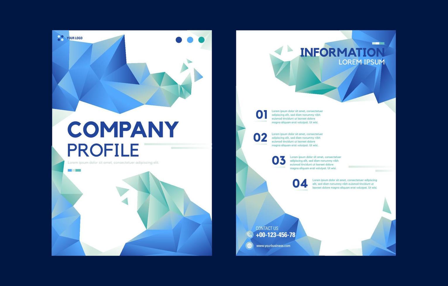 Creative Company Profile Business Concept vector