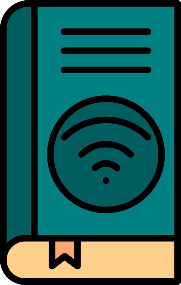 Wifi book Vector Icon